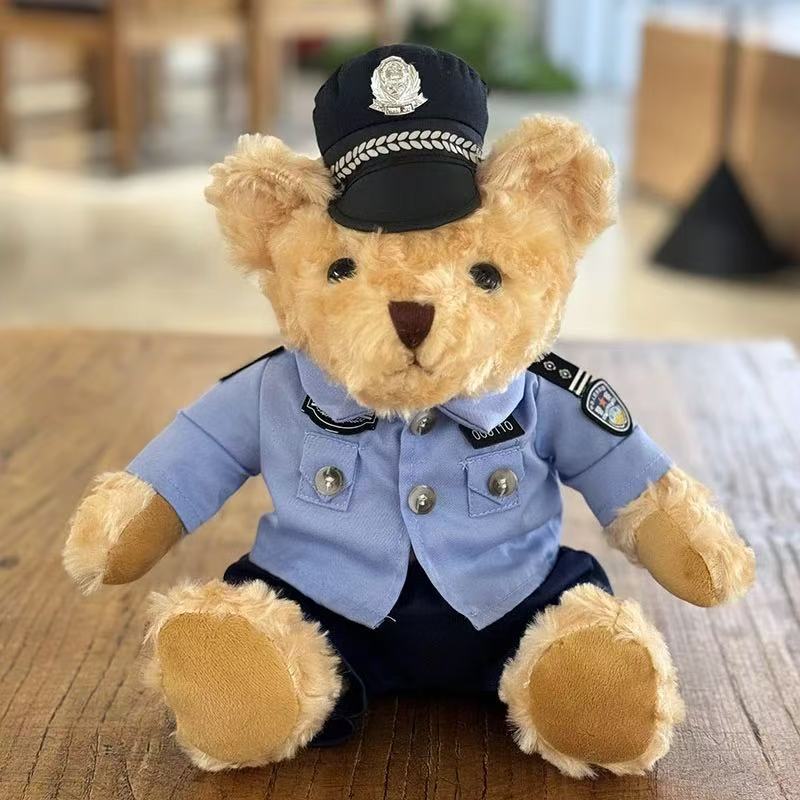 

Дорожня поліція Ведмідь Кавалерійський поліцейський Просування Плюшеві іграшки Дарування подарунків Лялька Поліцейський ведмідь Лялька Police Bear + Gift Bag