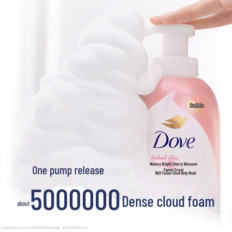 Dove Třešňový květ Sladká vůně Niacinamid Pěna do sprchy