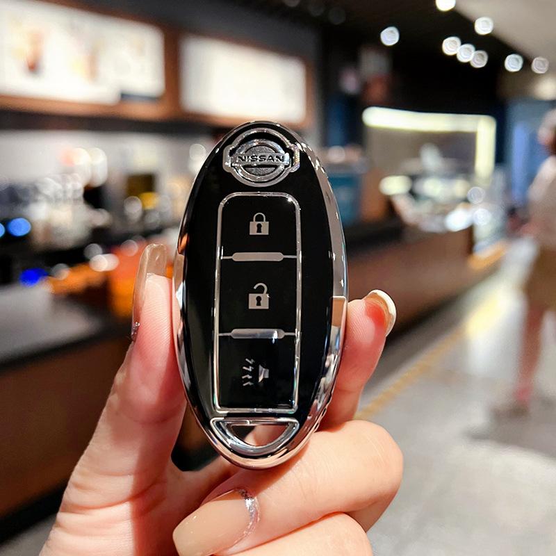 Applicable to Nissan key set 14th generation Xuanyi Bluebird Teana Sunshine Qijun Nissan Tiida bag buckle case Auto supplies