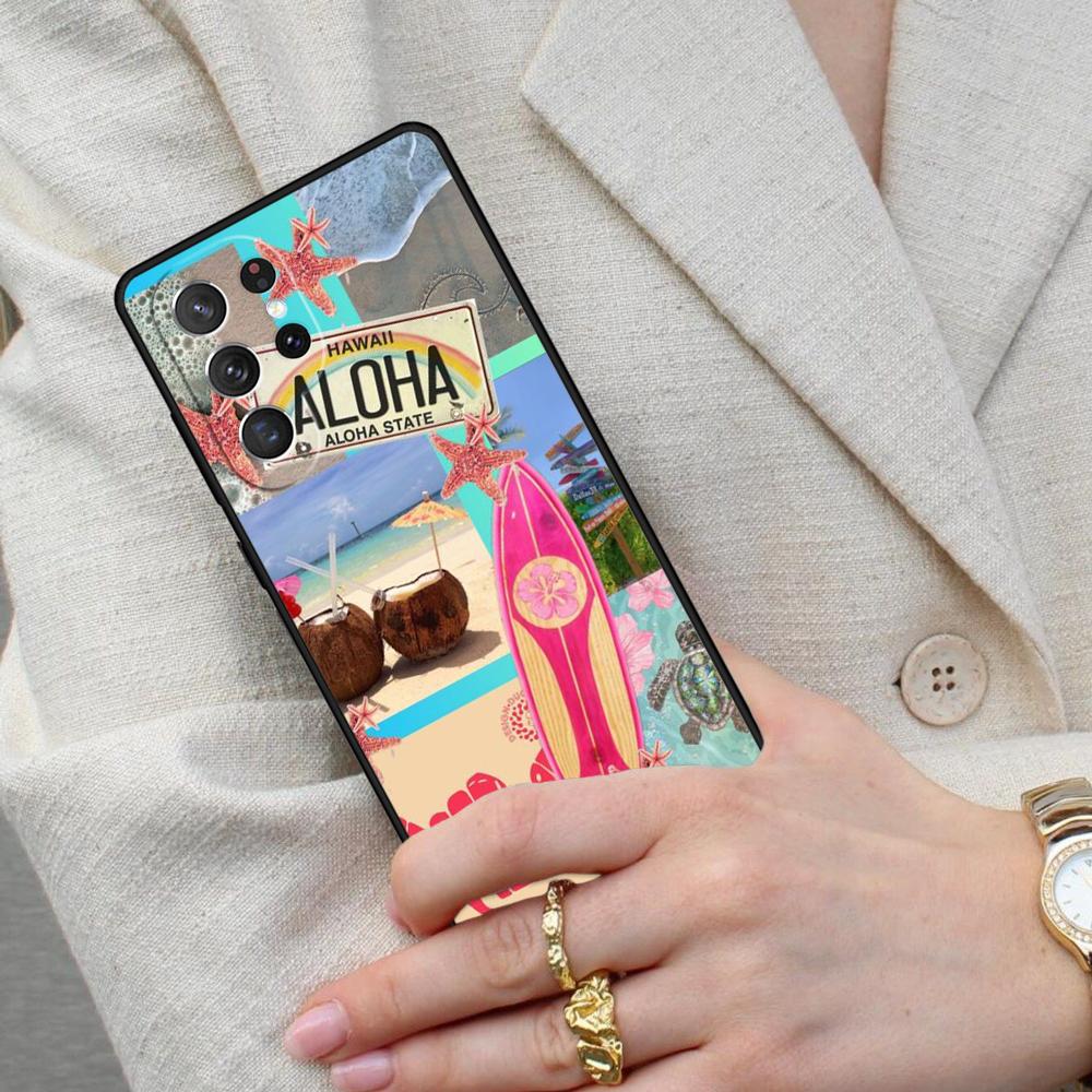 Aloha Beach Life Hawaii Cell Phone Case for Samsung Galaxy S26 Ultra S25 S24 S23 S22 S21 S20 Note10 Cover
