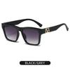 Xiaomi New Sunglasses Fashion Letters Decorative Square Frame Uv Sunglasses For Women 3197