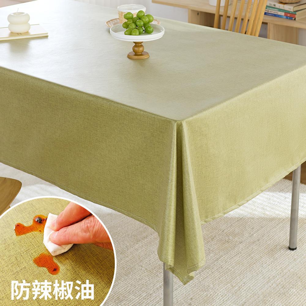 Cotton and hemp tablecloths, waterproof, oil-proof, disposable, laminated, dustproof tablecloths, rectangular dining table cloths, coffee table mats 40x60