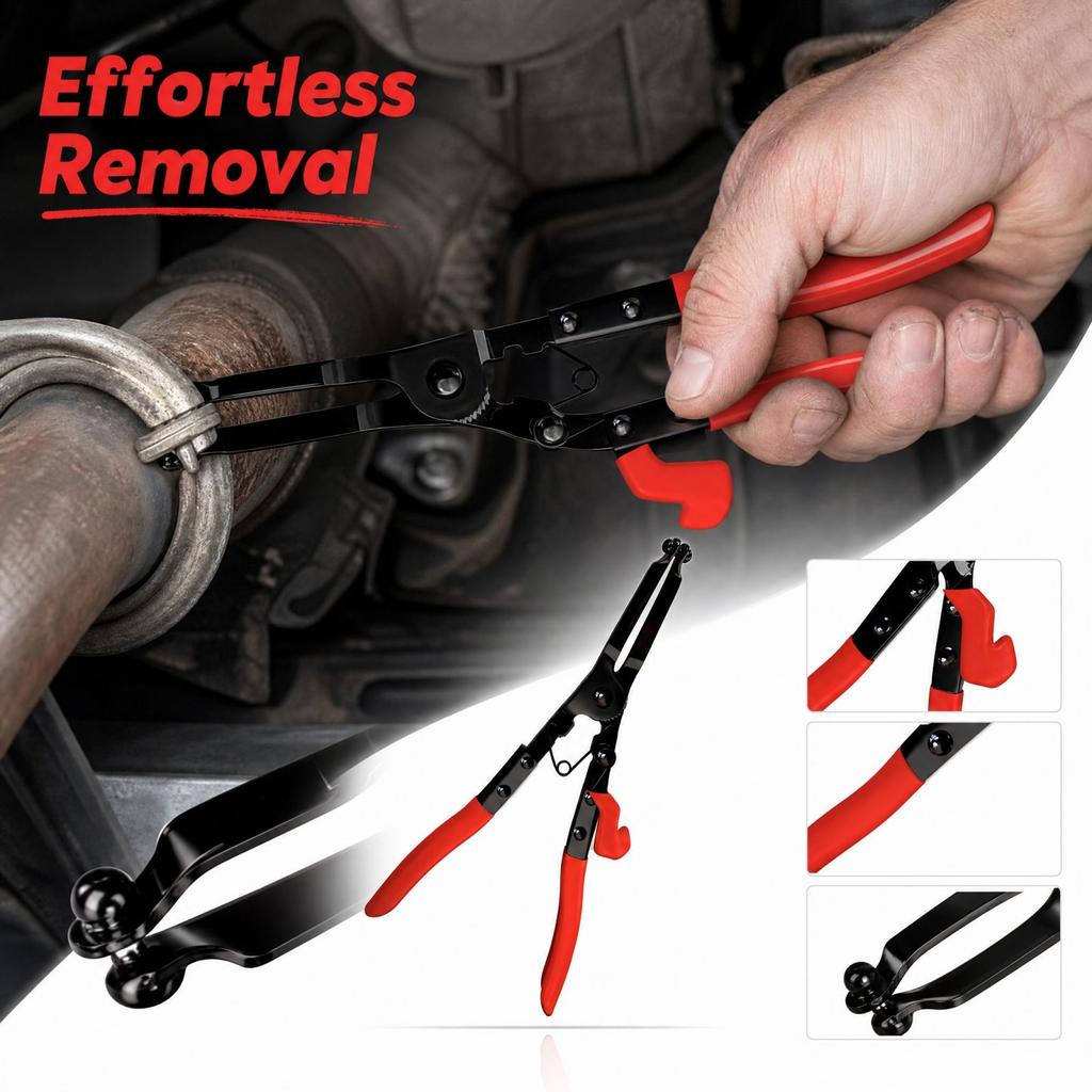 -Clamp Removal Pliers for Pipe Spreading - Automotive Hose Clamp Tool