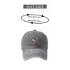 New Style Retro  Fashionable Printed Violent Bear Washed Baseball Cap Outdoor Casual Sun Protection Visor Cap