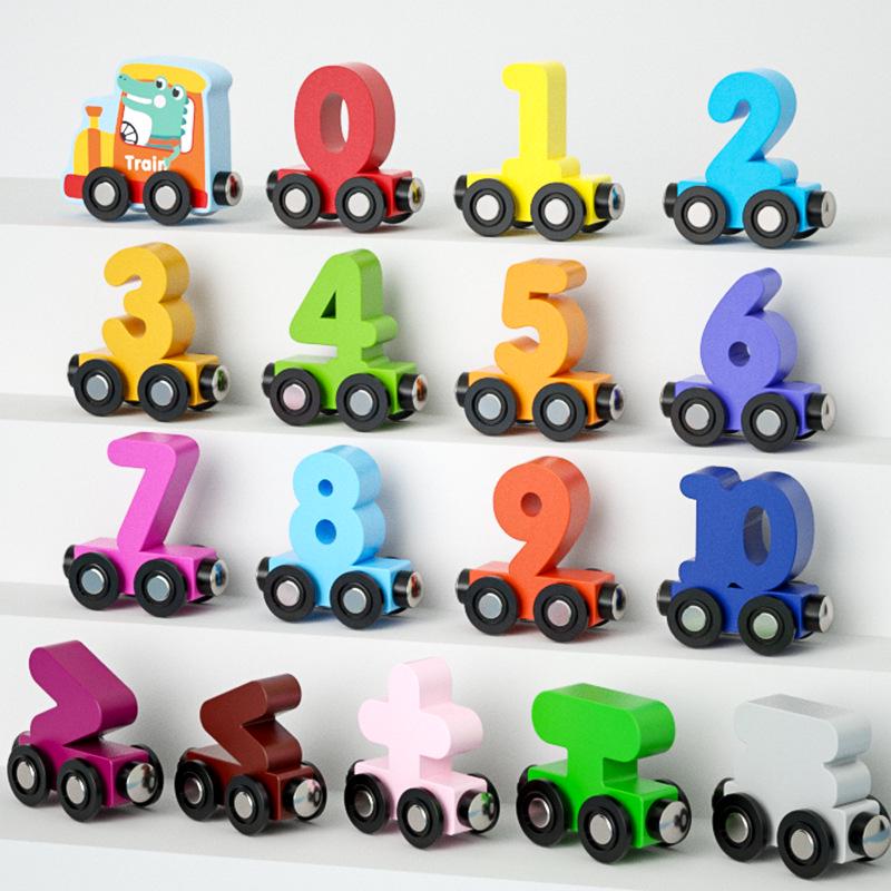 Magnetic Digital Train Building Blocks - Educational Toy for Kids Aged 1-5 Years