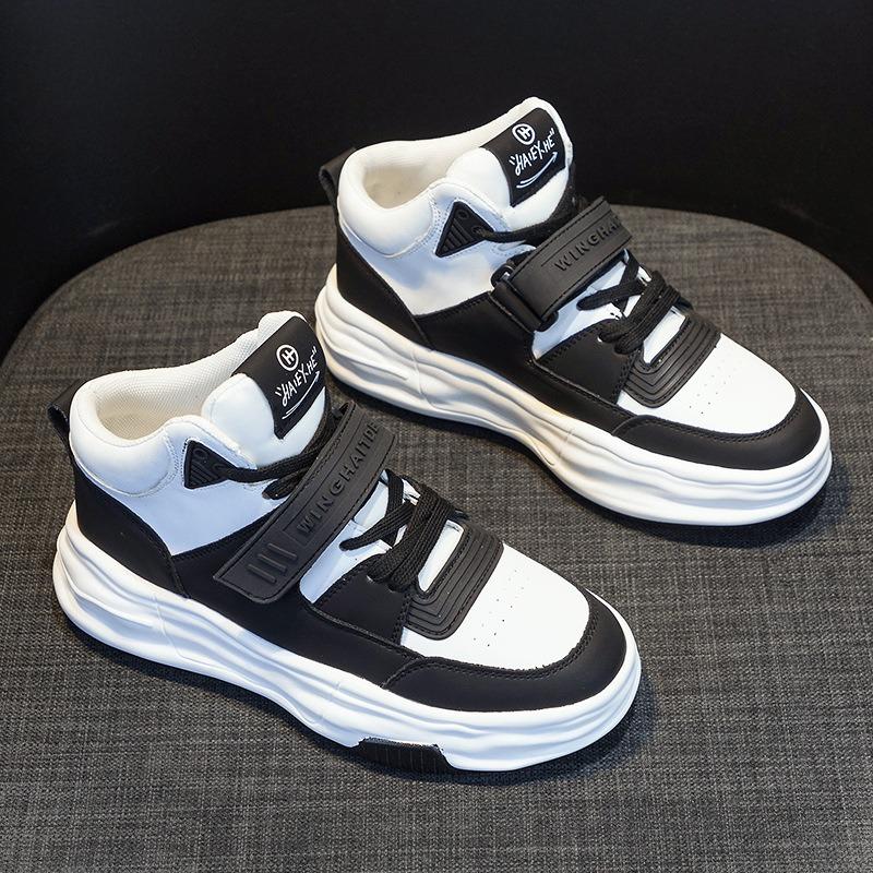 Internet Celebrity Little White Shoes New Autumn Versatile Casual High-top Shoes Spring and Autumn Thick-soled Korean Version of Sports Women's Shoes