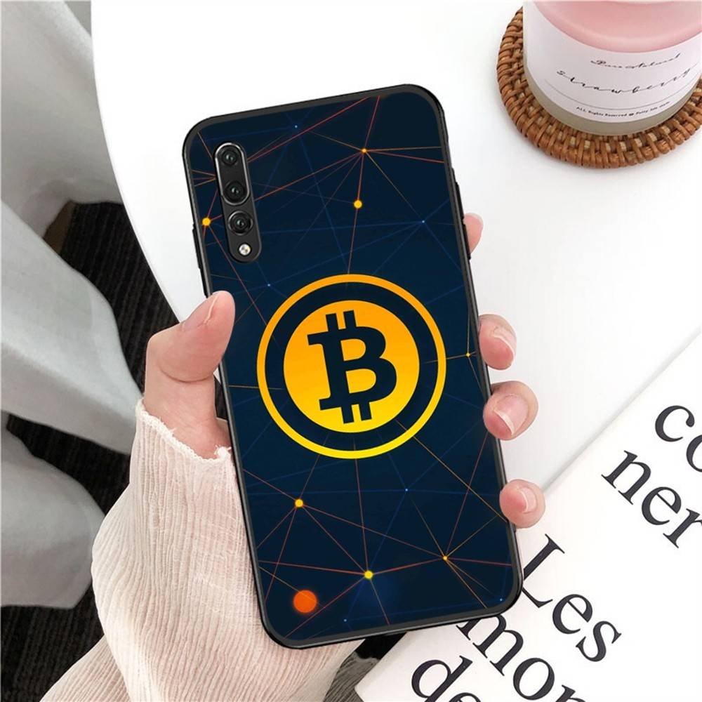 

Luxury Bitcoin Phone Case For Huawei P 8 9 10 20 30 40 50 Pro Lite Psmart Honor 10 Lite 70 Mate 20lite Huawei P30 Pro