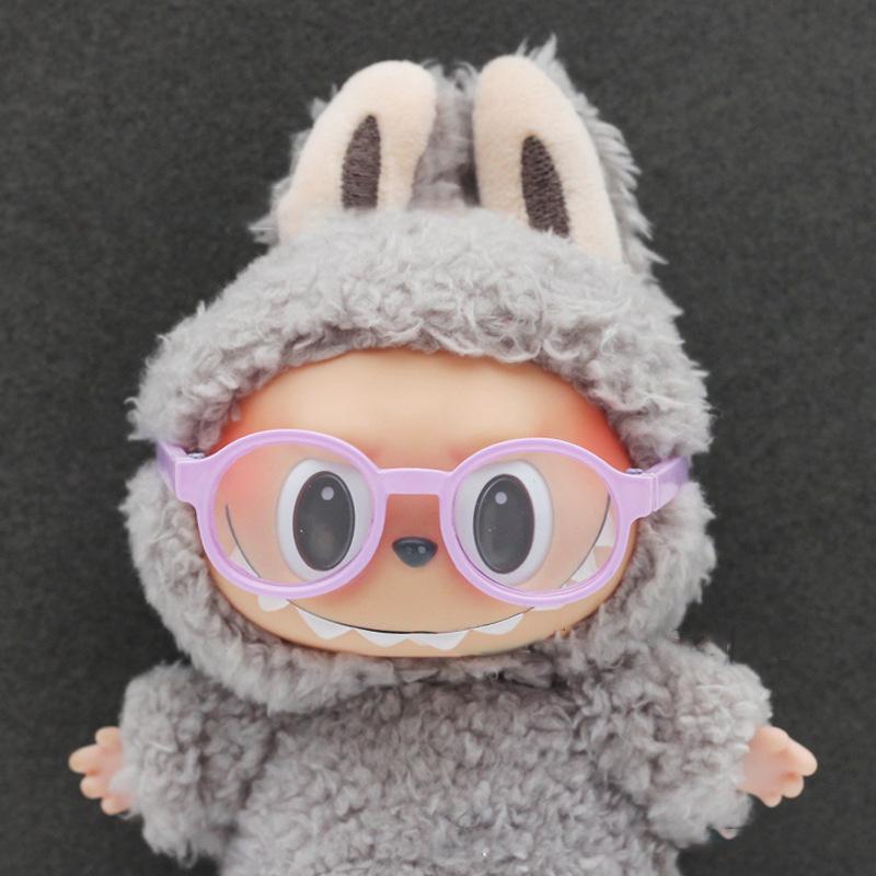 1Pcs Glasses For Mini Cotton Dolls Plastic Glasses Plush Doll Sunglasses Decoration Candy Colored Glasses Doll Accessories