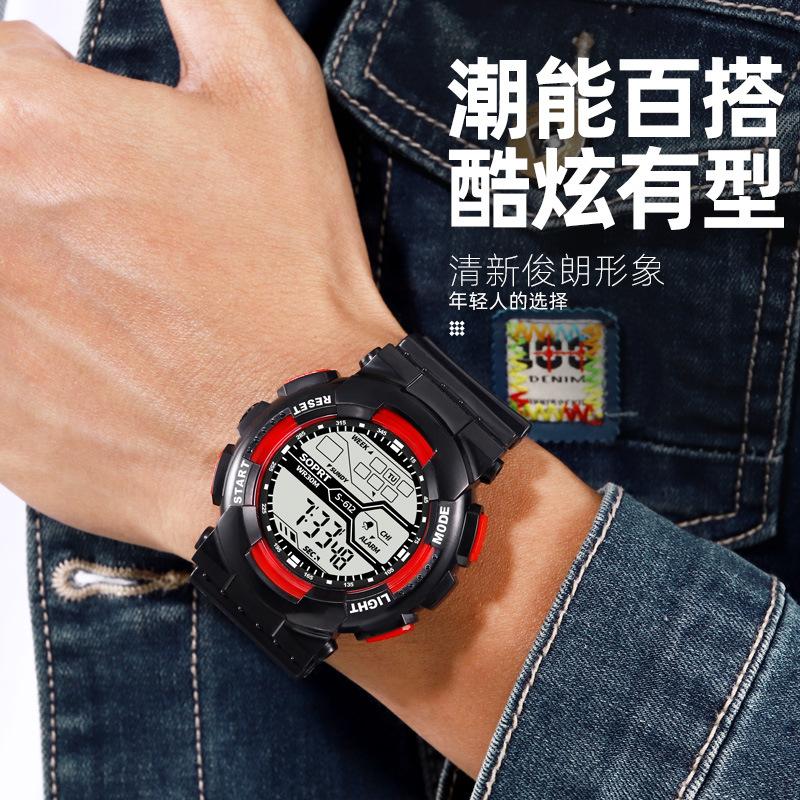 Electronic Watches For Men Sports Luminous Chronograph Alarm Clock Fashion Boys Middle School Students Teenagers Electronic Watches