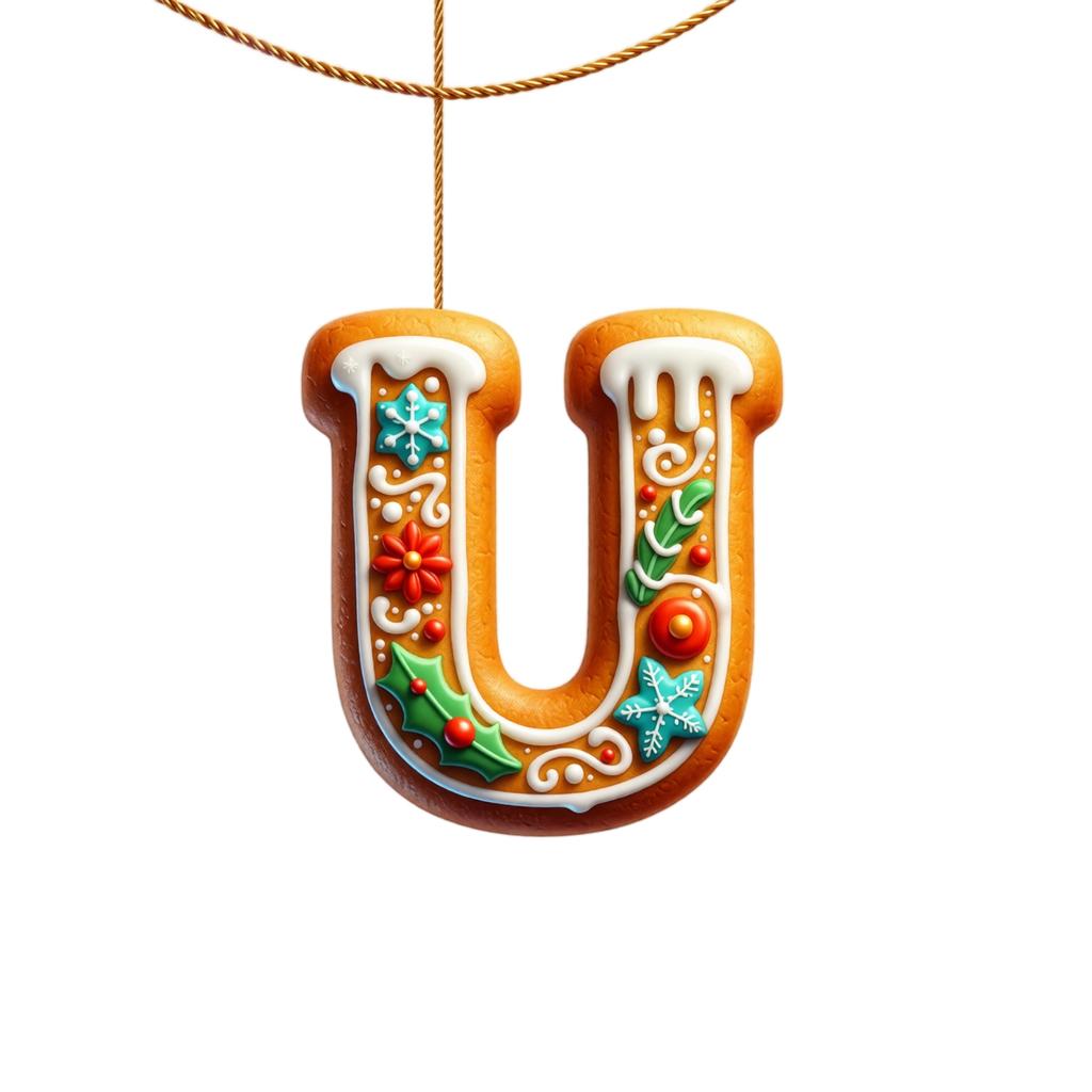 Christmas Hanging Ornaments 26 Letters for Holiday Tree Decor