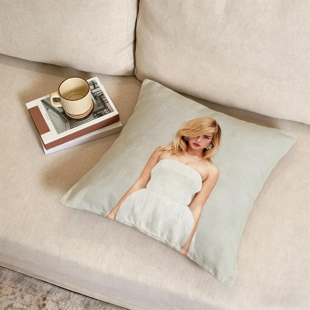 A-Addison Rae Cushion Cover Fabric Soft Furnishing,Pillowcase, Cushion Cover, Sofa Pillow, Home Decoration