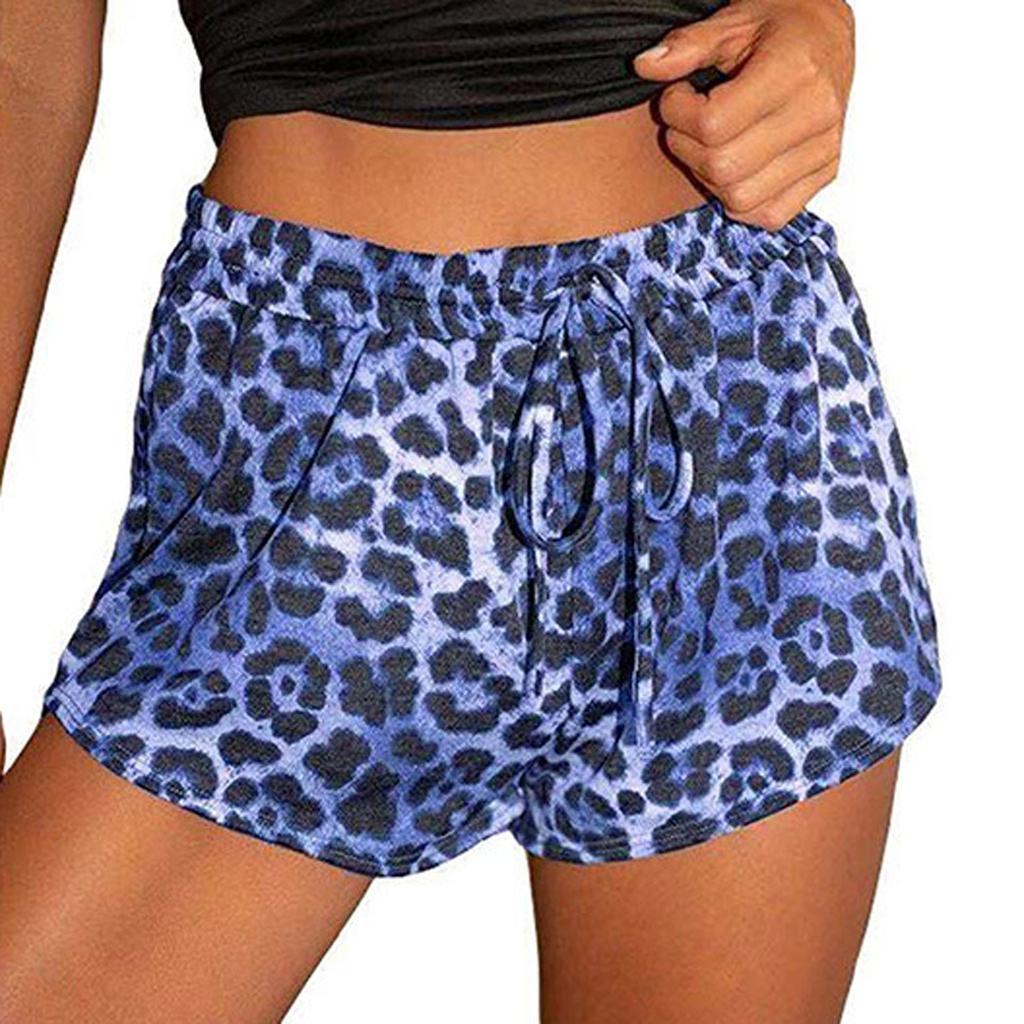 leopard print workout shorts