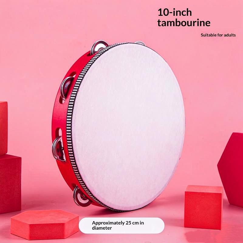 Dance Concert Tambourine Rhythm Instrument Handheld Percussion Instruments For Children Hand-Drum Dance Teaching Aids