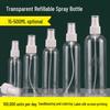 100ml Portable Transparent Perfume Decanting Bottle - Fine Mist Spray