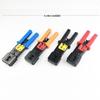 MANCOM 6P8P Crimping & Wire Stripping Pliers, EZ Multi-Color Through-Hole Crystal Head Network Cable Tool