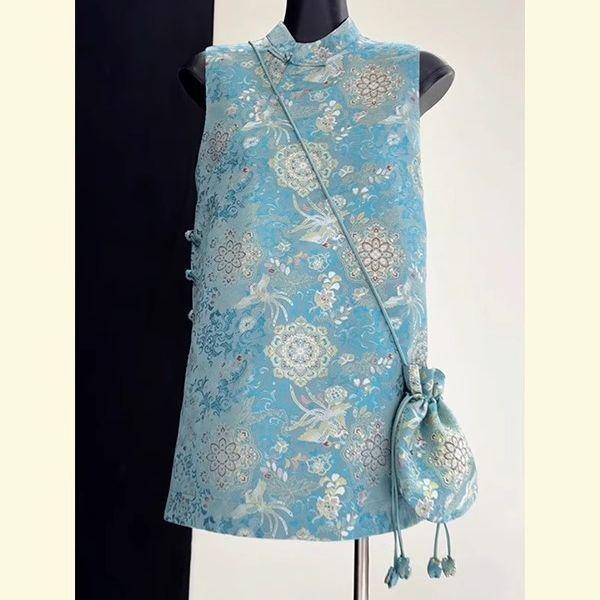 

2025 лето новая высококлассная рубашка с цветочным принтом, дизайнерский смысл, верхняя одежда, повседневный жилет M [Recommended below 50kg]