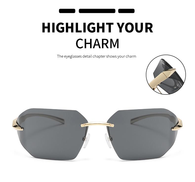 Brand Rectangle Sunglasses Women Metal Frame Glasses Vintage High Quality Square Sun Glasses  Men Shades Female Eyewear UV400