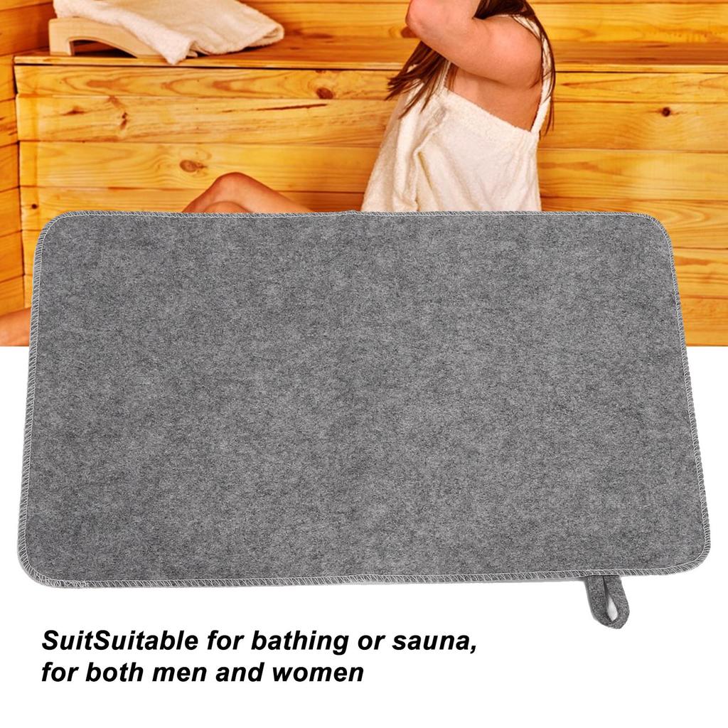 Felt Sauna Cusion Water Absorption SPA Heat Insulation Mat for Sauna Bath House Shower Room
