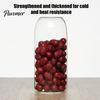 Gift for Home Organization Glass Storage Jar with Wooden Ball Cork Lid, Moisture-proof Airtight Food Heat Resistant Jars Container, Transparent