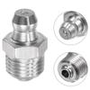 Industrial Strength Stainless Steel Grease Fitting  M10 x 1mm Thread  10Pcs  Suitable For Various Mechanical Equipment