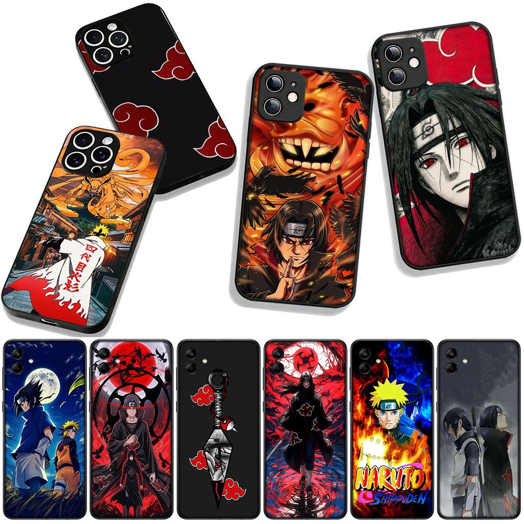 for Samsung Galaxy A25 A37 A57 A12 A14 A50 A51 A70 A71 A72 A21S A04 Note 20 9 8 10 Case Akatsuki Narutos Itachi Uchiha Sasuke