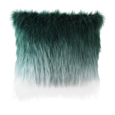 [R1083] - Designer Cushion 'Scarlett' Green (gradient) - 45 Cm