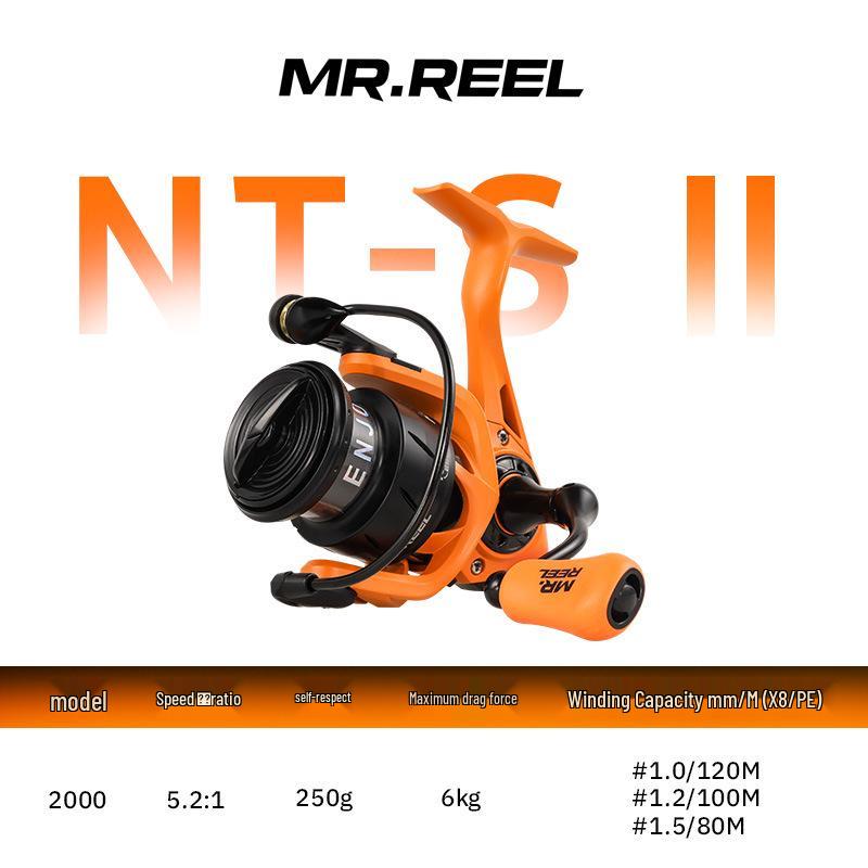 MR.REEL Flagship Lure Spinning Reel: Precision Carved Metal Shallow Spool, Zero Clearance.