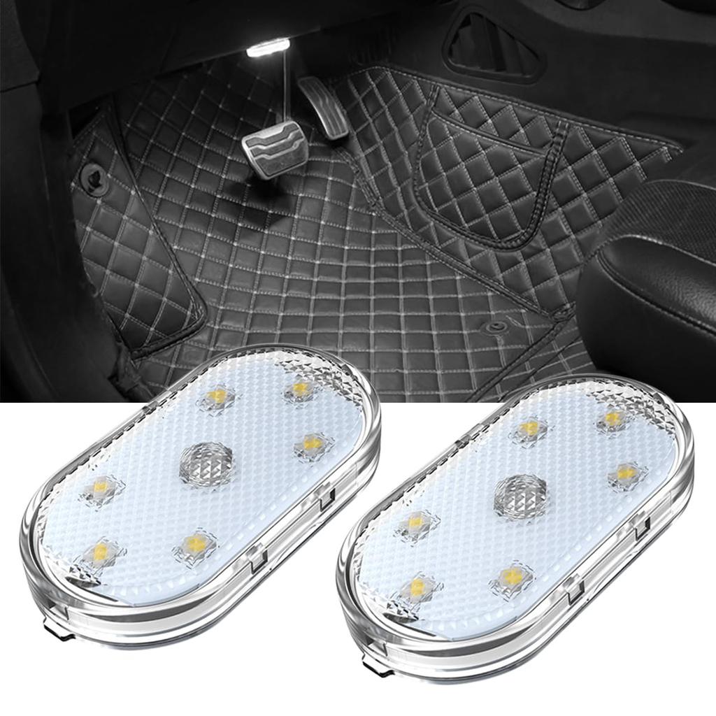Luz de Ambiente UrbanPulse, Luz Interior, Luz LED Táctil para Coche, 2 Piezas, Luz para Coche, USB