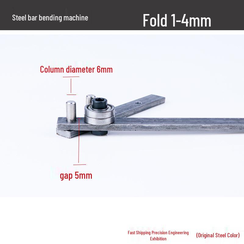 Rebar and Metal Strip Bending Tool - Manual Bender for Iron, Copper, Aluminum, and Steel.