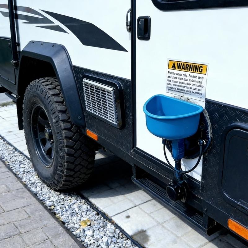 2pcs 3D Printed Water Tank Filling Funnel For RVs And Trailers Fit Multiple Trailer Models Inlet Funnel