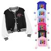 Bambine Ragazze Anime Cartone Animato Cantante POP Super Star Rumi Zoey Mira Stampato Casual Maniche Lunghe Giacca da Baseball Cappotto