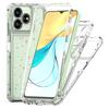 For ZTE Axon 50 Lite Case Precise Cutouts Acrylic TPU Clear Phone Cover with Laser-printed Film