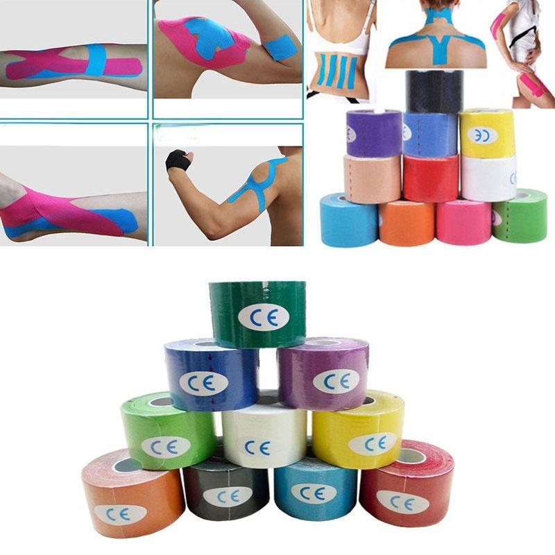 

1 рулон кинезиологии спорта ленты мышцы уход упругой Physio терапевтических