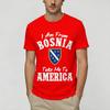 T-shirt Oversize Estiva Sono dalla Bosnia Portami in America Maglietta Bosniaca per Unisex Stampa Retro Economica Manica Corta Abbigliamento