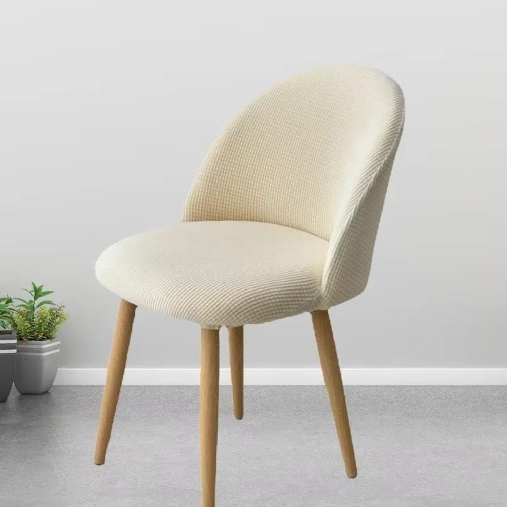 Anti-slip Low Back Duckbill Dining Chair Cover Backrest Protector  for Home Hotel Decoration
