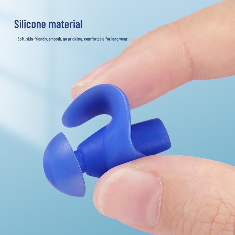 Top-Selling Silicone Spiral Swim Earplugs for Adults - Waterproof Fit for Inner and Outer Ear Canal, Includes Storage Box