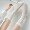 Merrell See-Through Puff Knee Socks Loose Fit Long Socks