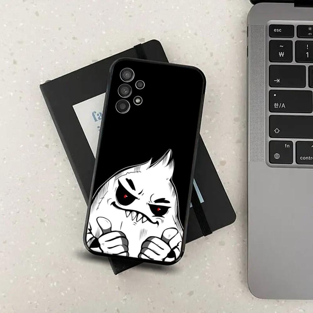 Cartoon Shark Ferocious Phone Case For Samsung Galaxy A13,A21s,A22,A31,A32,A52,A53,A71,A80,A91 Soft Black Cover