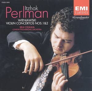 

CD ITZHAK PERLMAN SEIJI OZAWA LONDON Wieniawski Violin Concerto No. 1 TOCE3216 EMI 1997 Japan ObiClassical Used