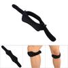 Compression Patella Strap NOn Slip Adjustable Knee Support Brace Pads (Black)