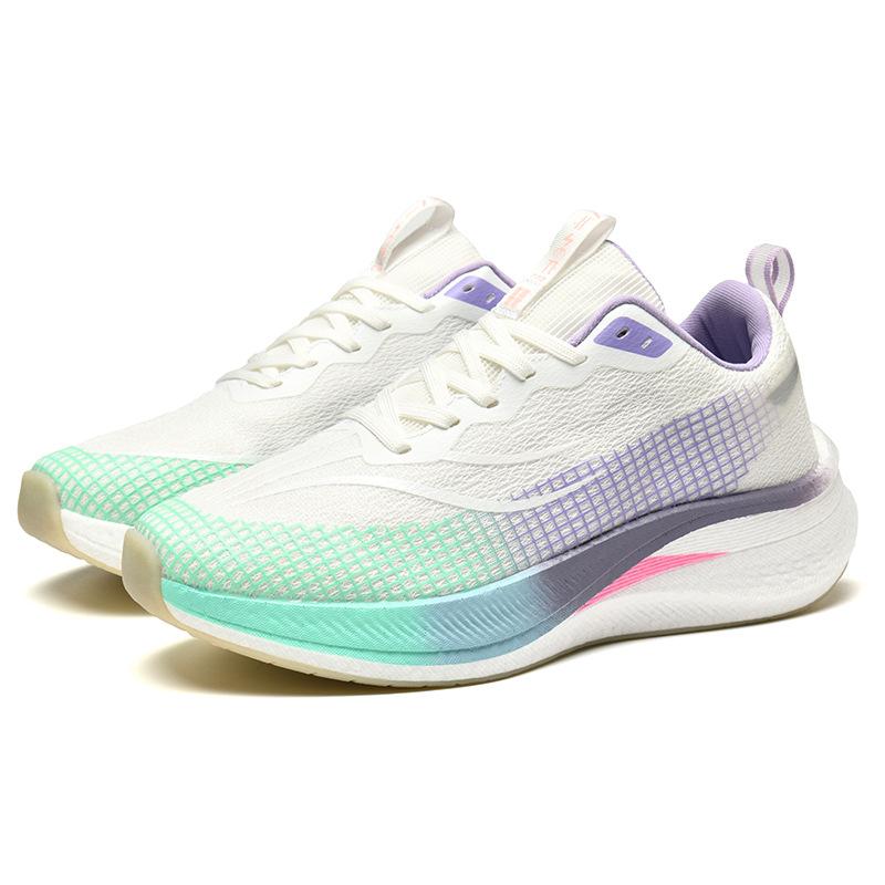 Running Shoes, Sports Shoes, Racing Shock Absorption, Ultra-light Running Shoes, Boys and Teenagers, Students, Carbon Board Racing, Breathable, Fly-w