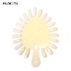 kads 21 PCS False Nail Tips Transparent White Heart-shaped Nail Palette UV Gel Polish  Nail Practice Swatch