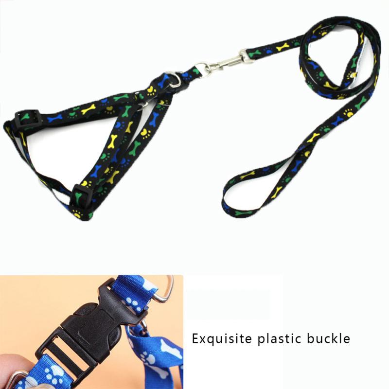 Polyester Pet Chest  Strap Soft Breathable Harness Rope Leash For Medium/large Dogs Cats