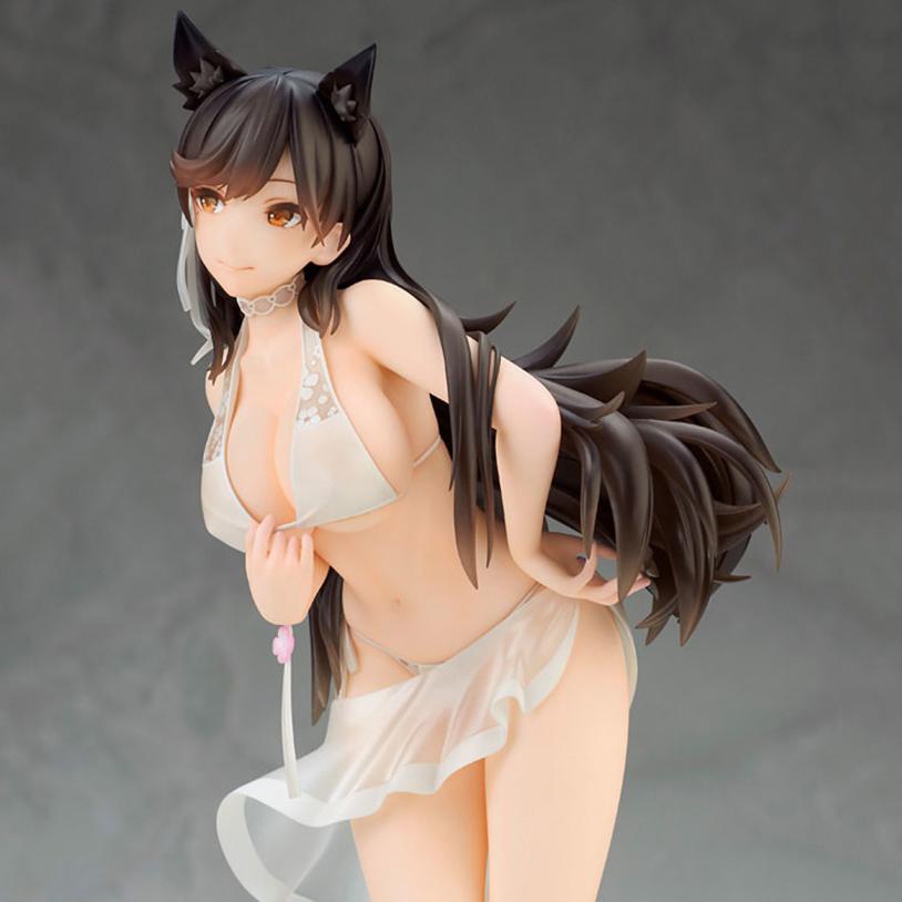 18CM Anime Figma Alter D'azur Lane Atago 1/7 Musim Panas March Ver Seksi PVC Figur Aksi Koleksi Model Mainan Hadiah Ornamen Patung