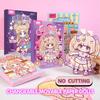 Cartoon DIY Change Clothes Toys Kit 3D Design 3D Dress Up Paper Dolls  Parent-child