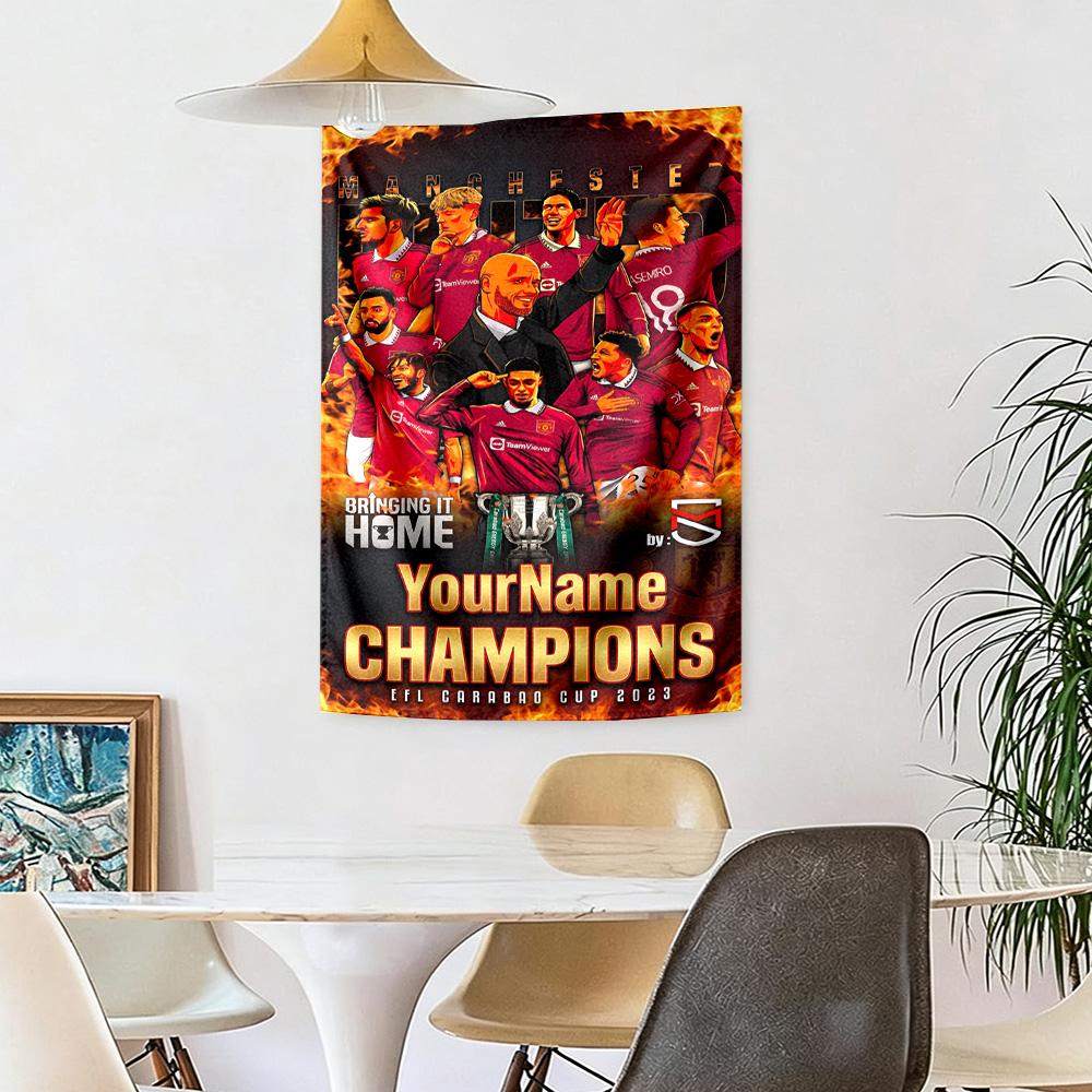 Manchester Custom Your Name Wall Decor Tapestry Art For Pet Memorial Birthdaywedding Party Backdrop Family Gift