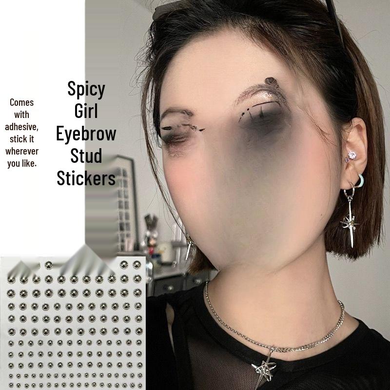 Nicht-piercing Titan Lippen- & Nasenringe: Heißes Mädchen Teufel Nieten, Klebeohrringe und Knorpelstecker