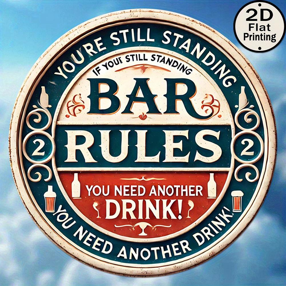 Caperdonich Whisky Retro Bottle  Glass D Flat Round Metal Sign  Premium Scotch Wall Decor for Home Bar
