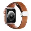 Crazy Horse Magnetic Buckle Women's Genuine Leather Watch Strap,For Apple Watch 42mm 44mm 45mm 49mm iWatch S10 46mm