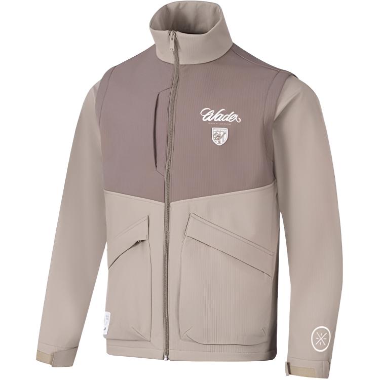 

Li Ning X Jay Flow Коллаборация Серия Уэйд Куртка Флис на молнии с воротником-стойкой Мужские куртки AFDVH01-3 L